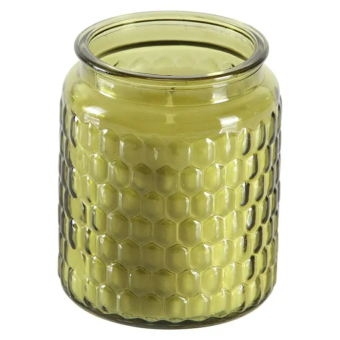 Duftkerze im Glas Massiccio Citronella - Ø x H: 10 x 12 cm, Gelb - Vorderansicht
