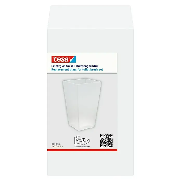 Tesa Bürstenglas - Glas, Matt, Eckig - Vorderansicht