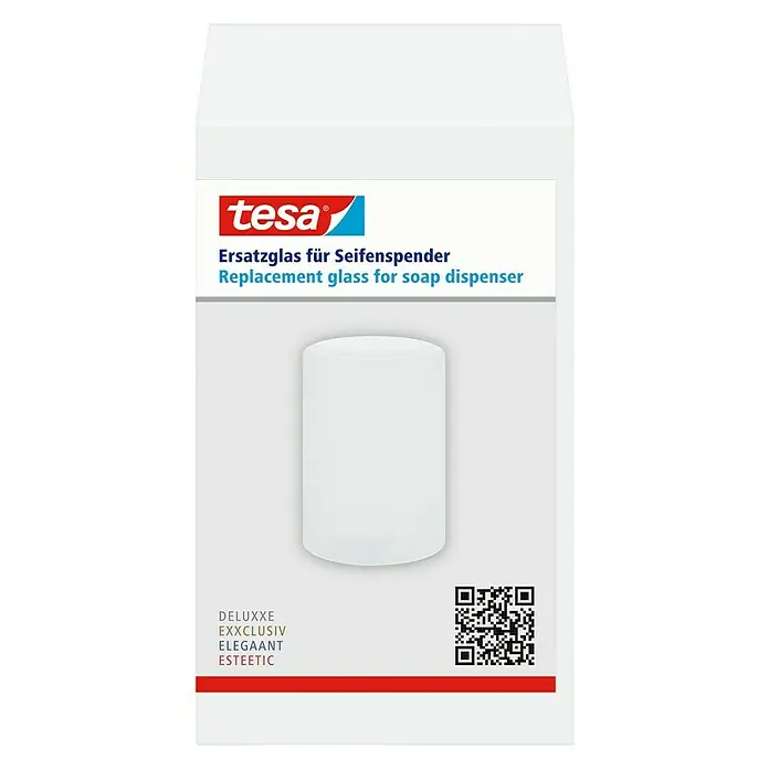 Tesa Ersatzglas Seifenspender - Glas, Satiniert - Vorderansicht