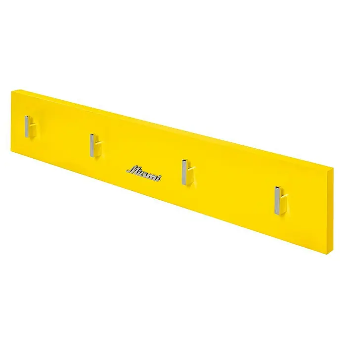 Phönix Miami Garderobenpaneel - L x B x H: 2,2 x 80 x 14 cm, Gelb - Diagonale Ansicht