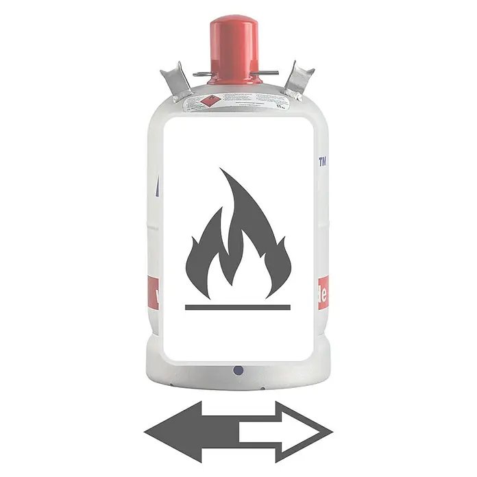 Tyczka Energy Propangas-Füllung Alugas - Passend für: Tyczka Energy Propangas-Flasche Alugas, Inhalt: 11 kg - Vorderansicht