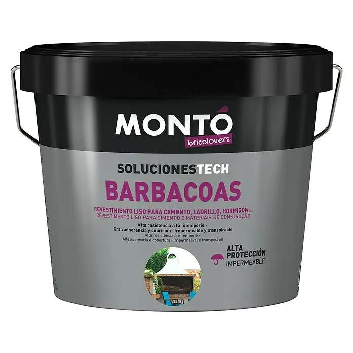 Montó Pintura térmica Barbacoas - 2,5 l, Blanco, Mate - Vista frontal