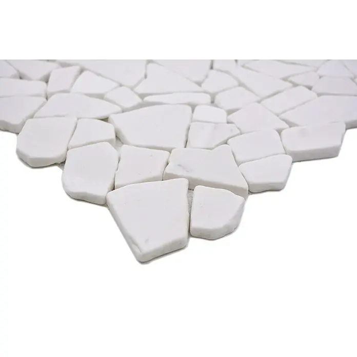 Mosaikfliese Uni CIOT 206 - 31,5 x 31,5 cm, Weiß, Matt - Detailaufnahme