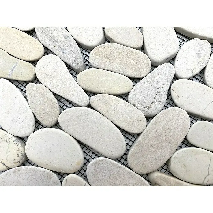 Mozaik pločica Slice - 30,5 x 30,5 cm, Bijele boje, Mat - Detaljan prikaz