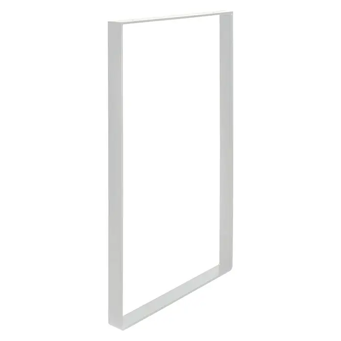 Tischbein Strong - L x B x H: 40 x 385 x 710 mm, Traglast: 250 kg, Weiß - Diagonale Ansicht