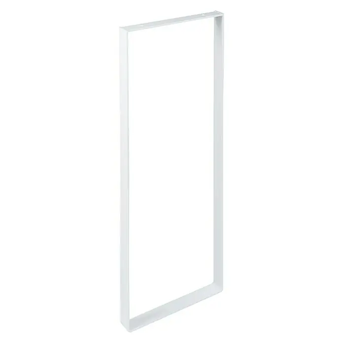 Tischbein Strong - L x B x H: 40 x 300 x 800 mm, Traglast: 250 kg, Weiß - Diagonale Ansicht