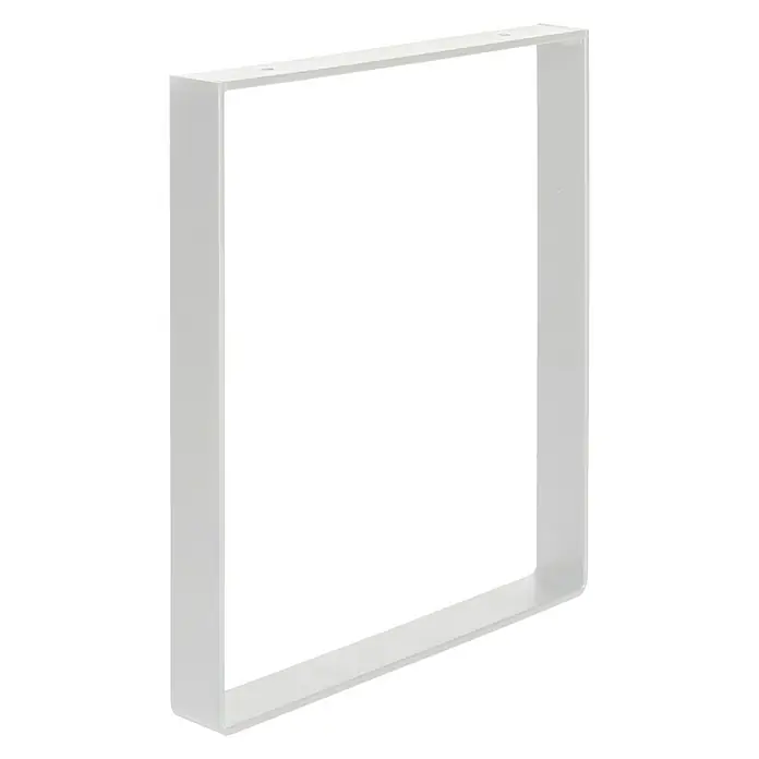 Tischbein Strong - L x B x H: 40 x 350 x 385 mm, Traglast: 250 kg, Weiß - Diagonale Ansicht