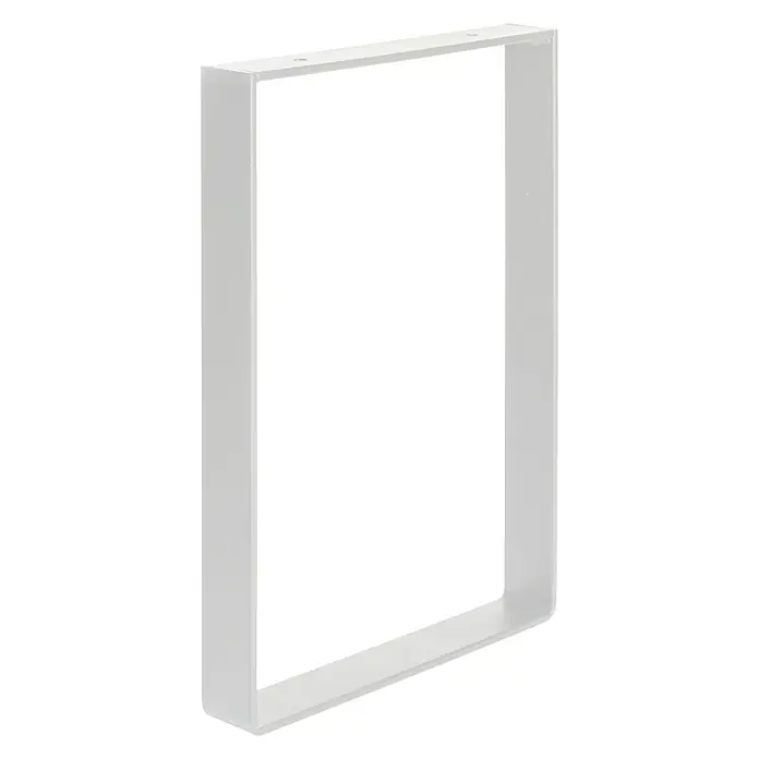 Tischbein Strong - L x B x H: 40 x 250 x 350 mm, Traglast: 250 kg, Weiß - Diagonale Ansicht