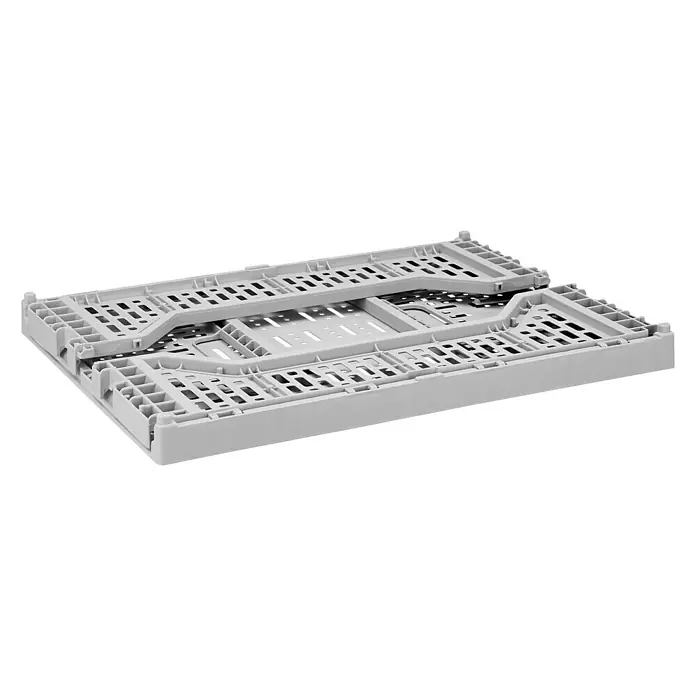 Sunware Klappbox Basic - L x B x H: 400 x 300 x 145 mm, Grau, Fassungsvermögen: 15 l - Diagonale Ansicht