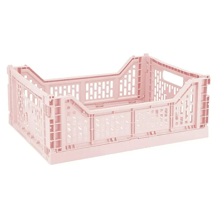 Sunware Klappbox Basic - L x B x H: 400 x 300 x 145 mm, Rosa, Fassungsvermögen: 15 l - Diagonale Ansicht