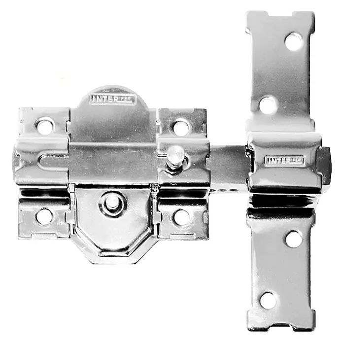 Interfer Cerrojo 31 - 142 x 148 x 36 mm, Número de llaves: 5 ud., Cromado - Vista frontal
