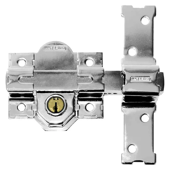 Interfer Gama V Cerrojo 31B - 165 x 148 x 36 mm, Número de llaves: 5 ud., Cromado - Vista frontal