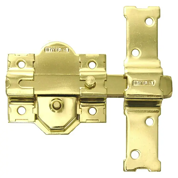 Interfer Cerrojo 31 - 142 x 148 x 36 mm, Número de llaves: 5 ud., Oro - Vista frontal