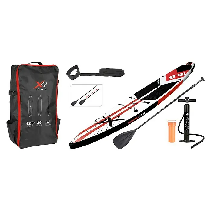 Paddle surf Race XQMax - L x An x Al: 381 x 66 x 15 cm, Carga útil: 150 kg, Hinchable - Vista angular