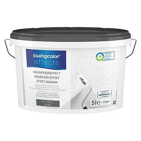 swingcolor  Rauhfaser Effect Wit