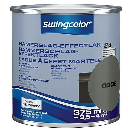 swingcolor  Verf met hamerslageffect Antraciet
