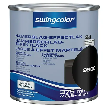 swingcolor  Verf met hamerslageffect Zwart