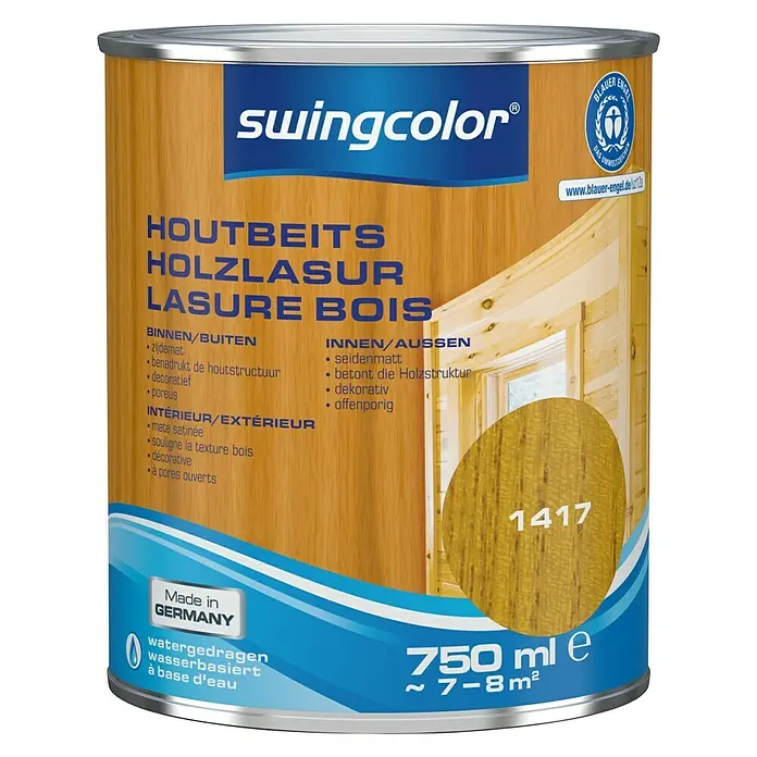 swingcolor Houtbeits Kers - Kers, 750 ml, Zijdemat - Vooraanzicht