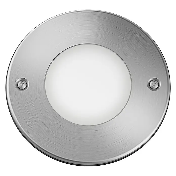 Philips Foco LED empotrable exterior Moss - 3 W, L x An: 10,5 x 10,5 cm, Blanco cálido, Acero inoxidable - Vista frontal