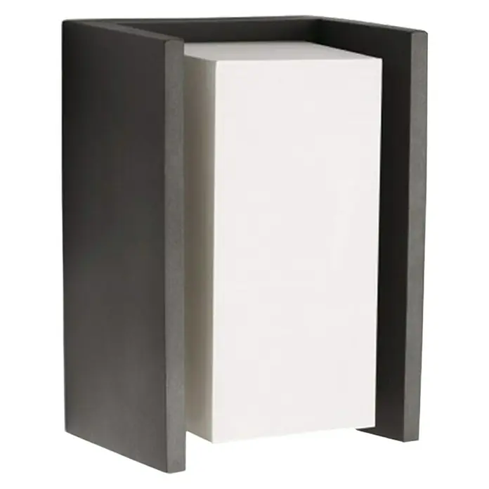Philips Aplique exterior Ecomoods - 15 W, 11,8 x 10,1 x 21,2 cm, Antracita, IP44 - Vista angular