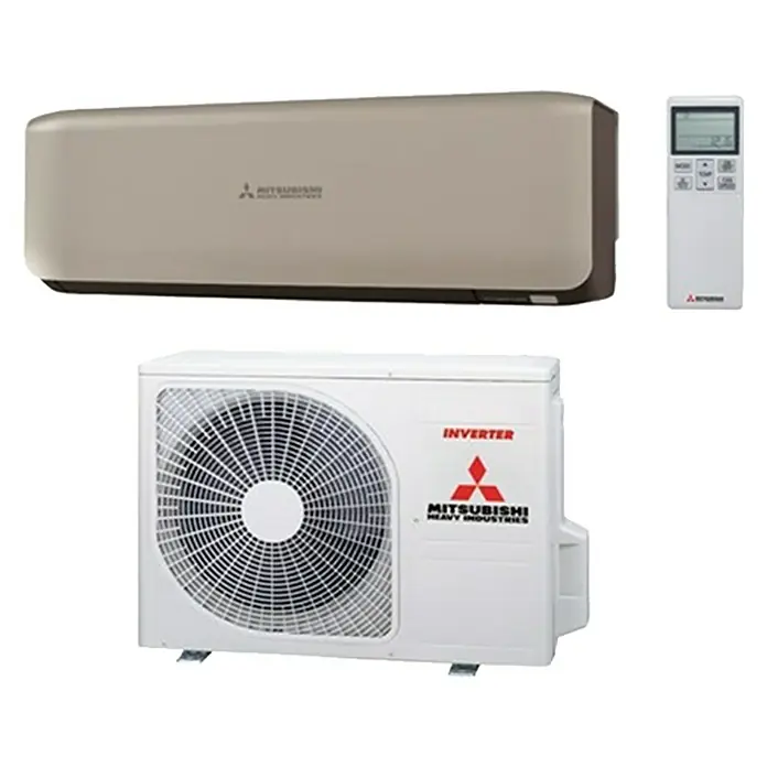 Mitsubishi Aire acondicionado Inverter SRK35ZS-WT - 12.966 BTU/h, 16.378 BTU/h, Espacios hasta 30 m² - Vista frontal