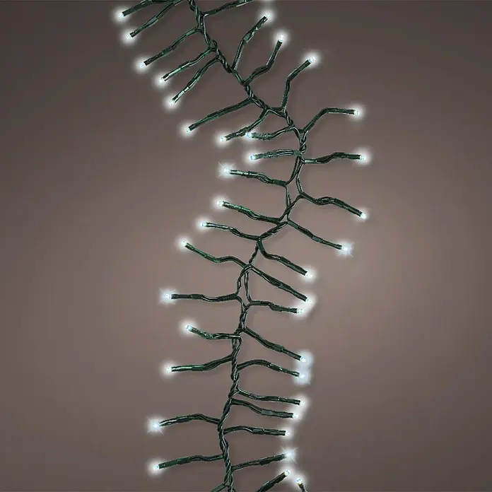 Guirnalda luminosa LED - Para exterior, 1.200 cm, 936 luces, Color de luz: Blanco frío - Primer plano