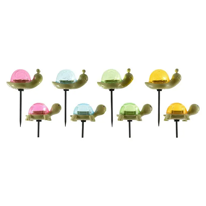 Estaca solar Tortuga colores - LED, Multicolor, Altura: 15 cm - Vista frontal