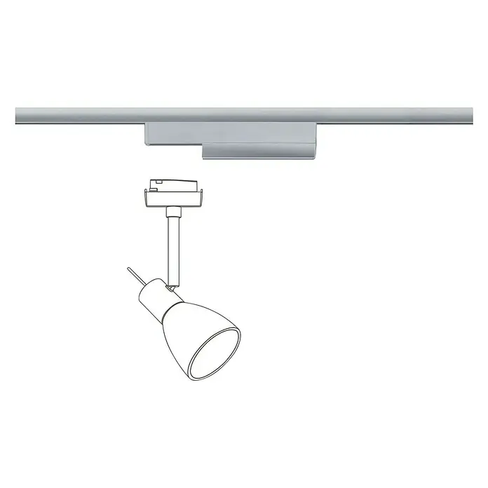 Paulmann URail Controller Zigbee - Max. Leistung: 50 W, Kunststoff, L x B x H: 5 x 2 x 16,6 cm - Vorderansicht