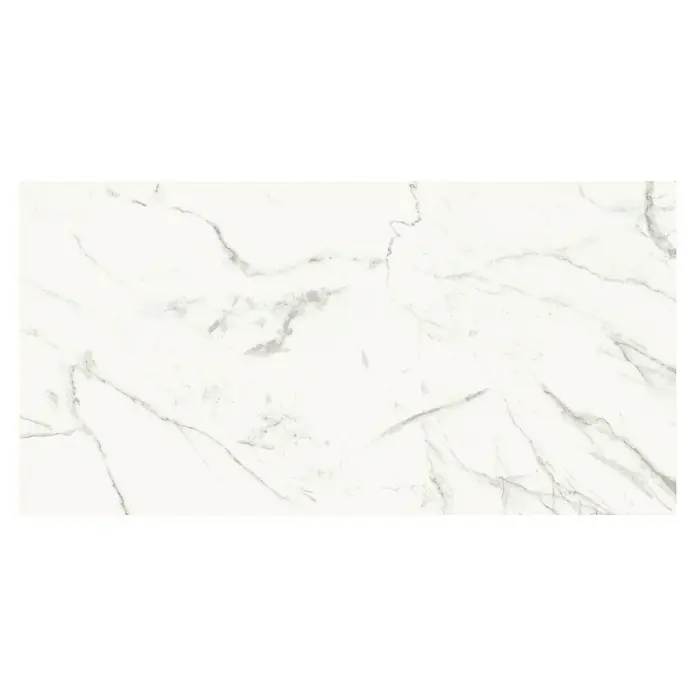 Wandfliese Marmi Calacata - 30 x 60 cm, Weiß, Matt - Draufsicht
