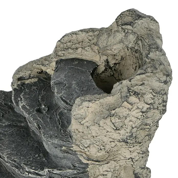Zimmerbrunnen Stone - 24 cm x 18,3 cm x 21,8 mm, Grau, Mit Pumpe - Detailaufnahme