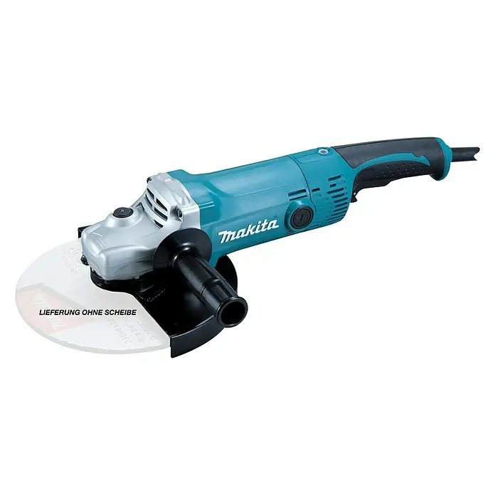Makita Winkelschleifer GA9050R - 2.000 W, Durchmesser Scheibe: 230 mm, Leerlaufdrehzahl: 6.600 U/min - Diagonale Ansicht