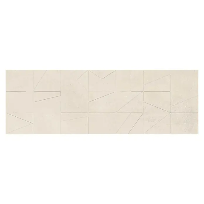 Revestimiento de pared Madox City - 30 x 90 cm, Blanco, Rectificado, Efecto cemento - Vista superior