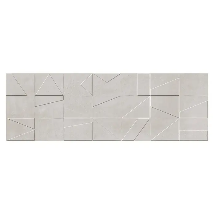 Revestimiento de pared Madox City - 30 x 90 cm, Gris, Rectificado, Efecto cemento - Vista superior
