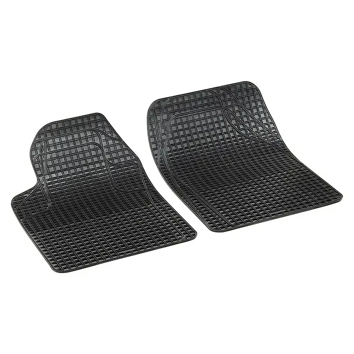 Juego de alfombrillas para vehículo Line - 4 piezas, Negro, Apto para: Todo tipo de vehículo - Vista angular