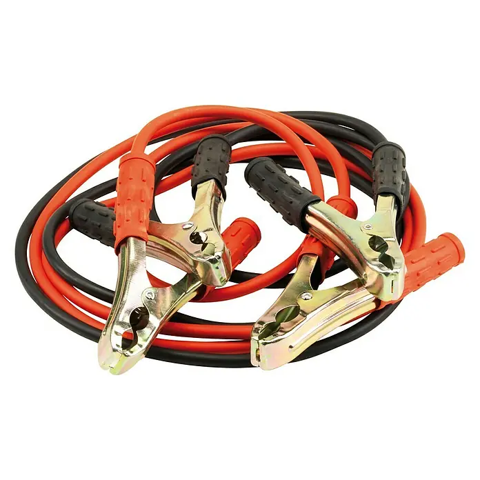 Cable de batería - Largo: 2 m, Rojo - Vista angular