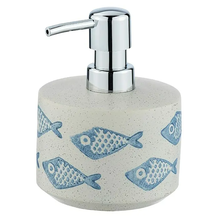 Wenko Dozator sapuna i losiona Aquamarin - Bež-bijele boje, Keramika - Dijagonalni pogled