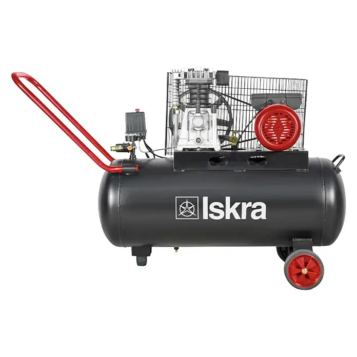 Iskra Kompresor MB2065/100L - 8 bara, 2,2 kW, Sadržaj spremnika: 100 l - Pogled s lijeve strane