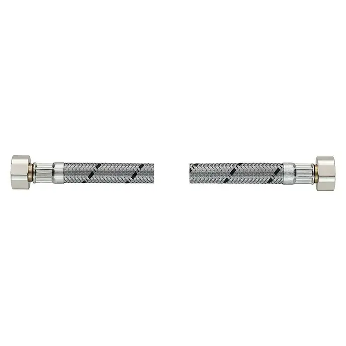 Flexo Priključno crijevo - ⅜″/⅜″, Duljina: 20 cm - Pogled sprijeda