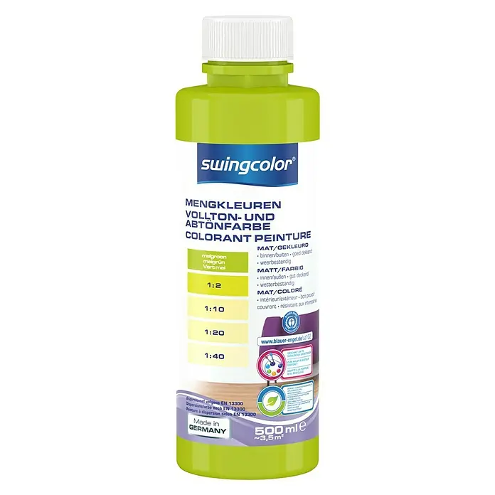 swingcolor Mengkleur - Meigroen, 500 ml, Mat - Vooraanzicht