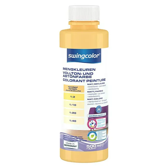 swingcolor Mengkleur - Signaalgeel, 500 ml, Mat - Vooraanzicht