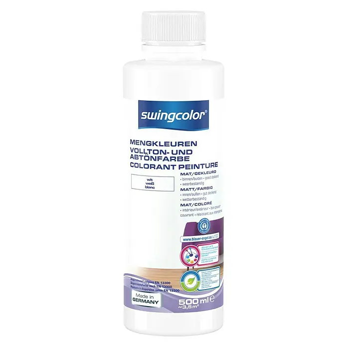 swingcolor Mengkleur - Wit, 500 ml, Mat - Vooraanzicht