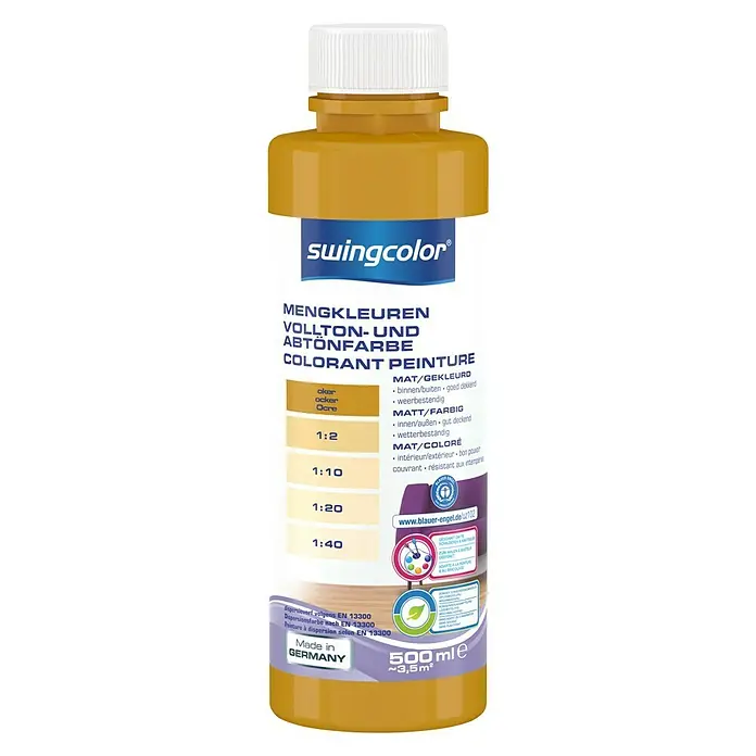 swingcolor Mengkleur - Oker, 500 ml, Mat - Vooraanzicht
