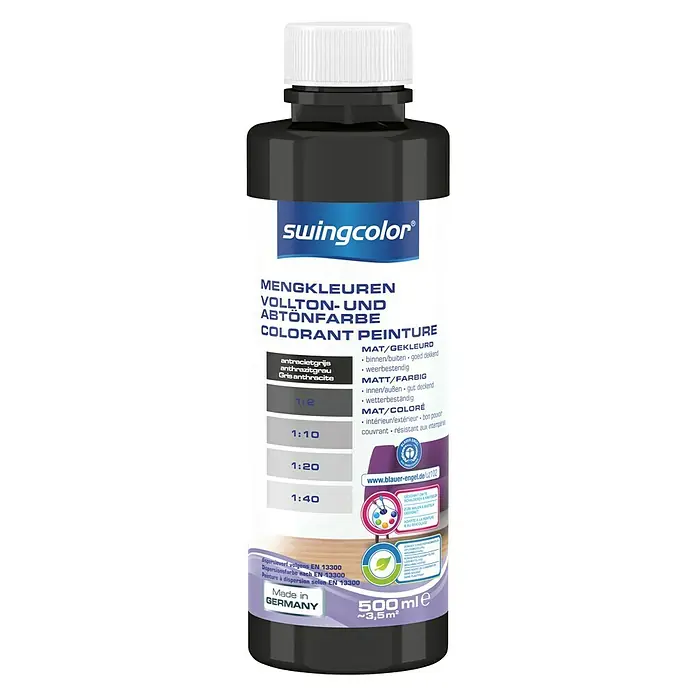 swingcolor Mengkleur - Antracietgrijs, 500 ml, Mat - Vooraanzicht