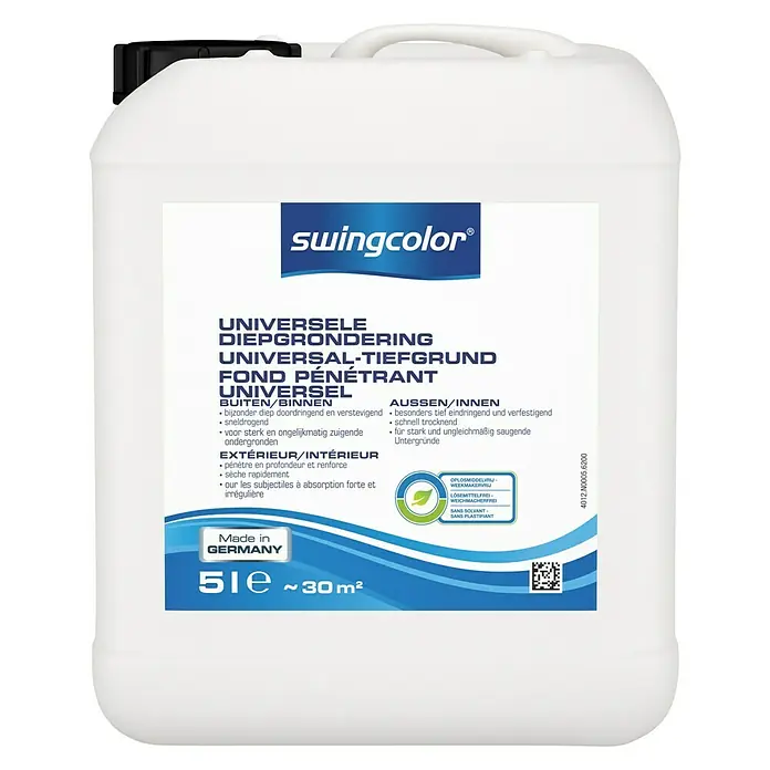 swingcolor Diepgrondering Universeel - Kleurloos, 5 l - Vooraanzicht