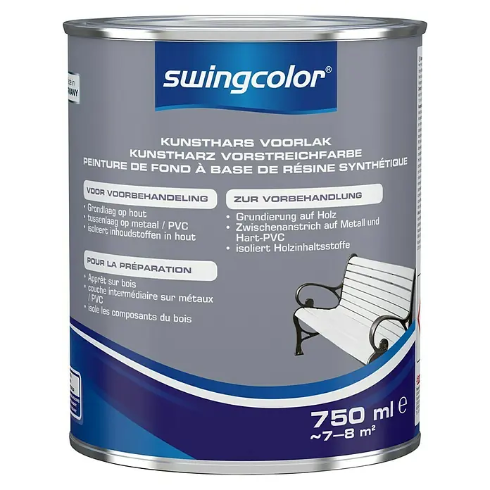 swingcolor Voorstrijkverf Kunsthars - Wit, 750 ml, Mat - Vooraanzicht