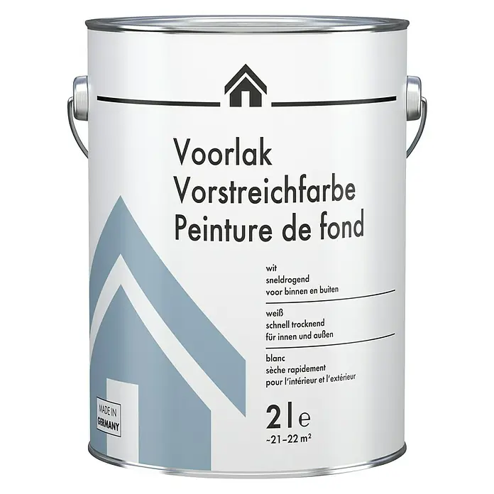 swingcolor Voorstrijkverf Wit - Wit, 2 l, Mat - Vooraanzicht