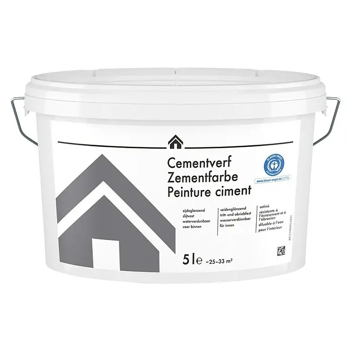 swingcolor Cementverf - Grijs, 5 l, Zijdeglans - Vooraanzicht