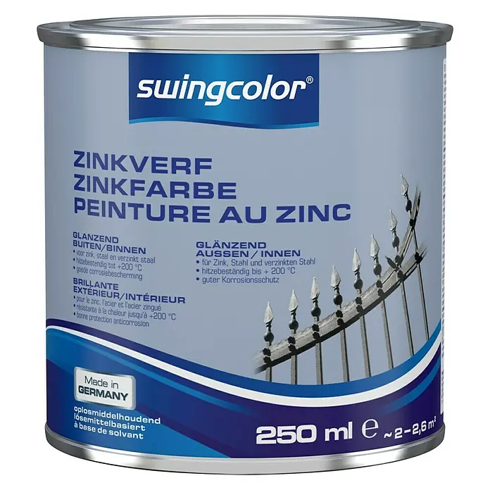 swingcolor Zinkverf - Kleurloos, 250 ml, Glanzend - Vooraanzicht