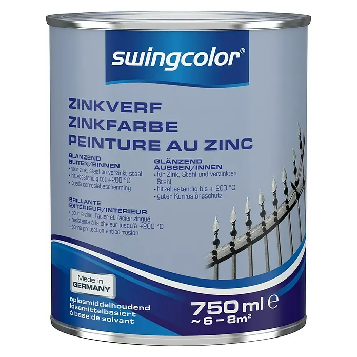 swingcolor Zinkverf - Kleurloos, 750 ml, Glanzend - Vooraanzicht
