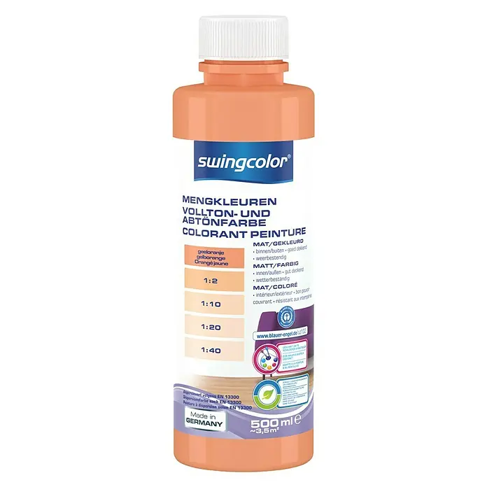 swingcolor Mengkleur - Geeloranje, 500 ml, Mat - Vooraanzicht